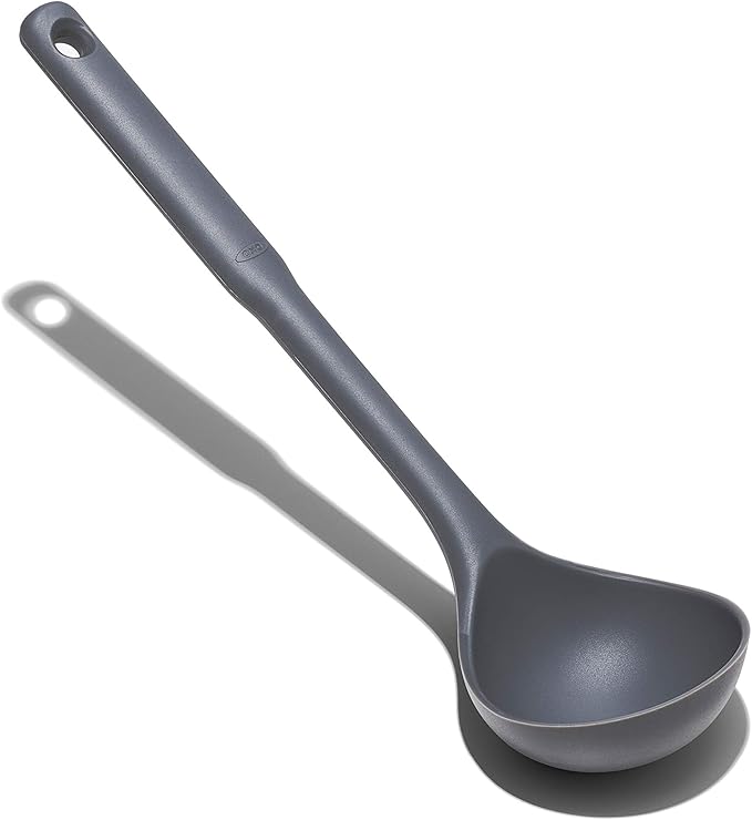 OXO Good Grips Silicone Everyday Ladle, 719812689807, Peppercorn, One Size