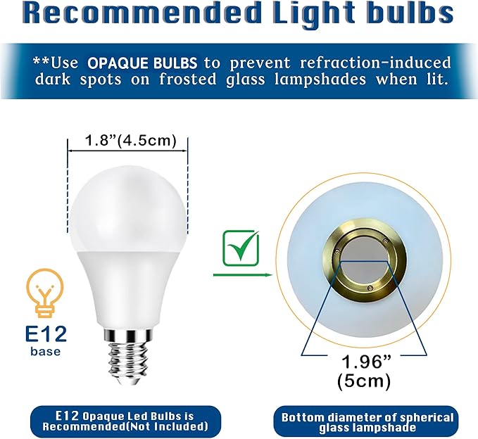 Gold Modern Globe Table Lamp with 7.1'' Glass Goble Shade Mid Century Table Lamps Desk lamp Metal Standing lamp for Bedroom Living Room Office