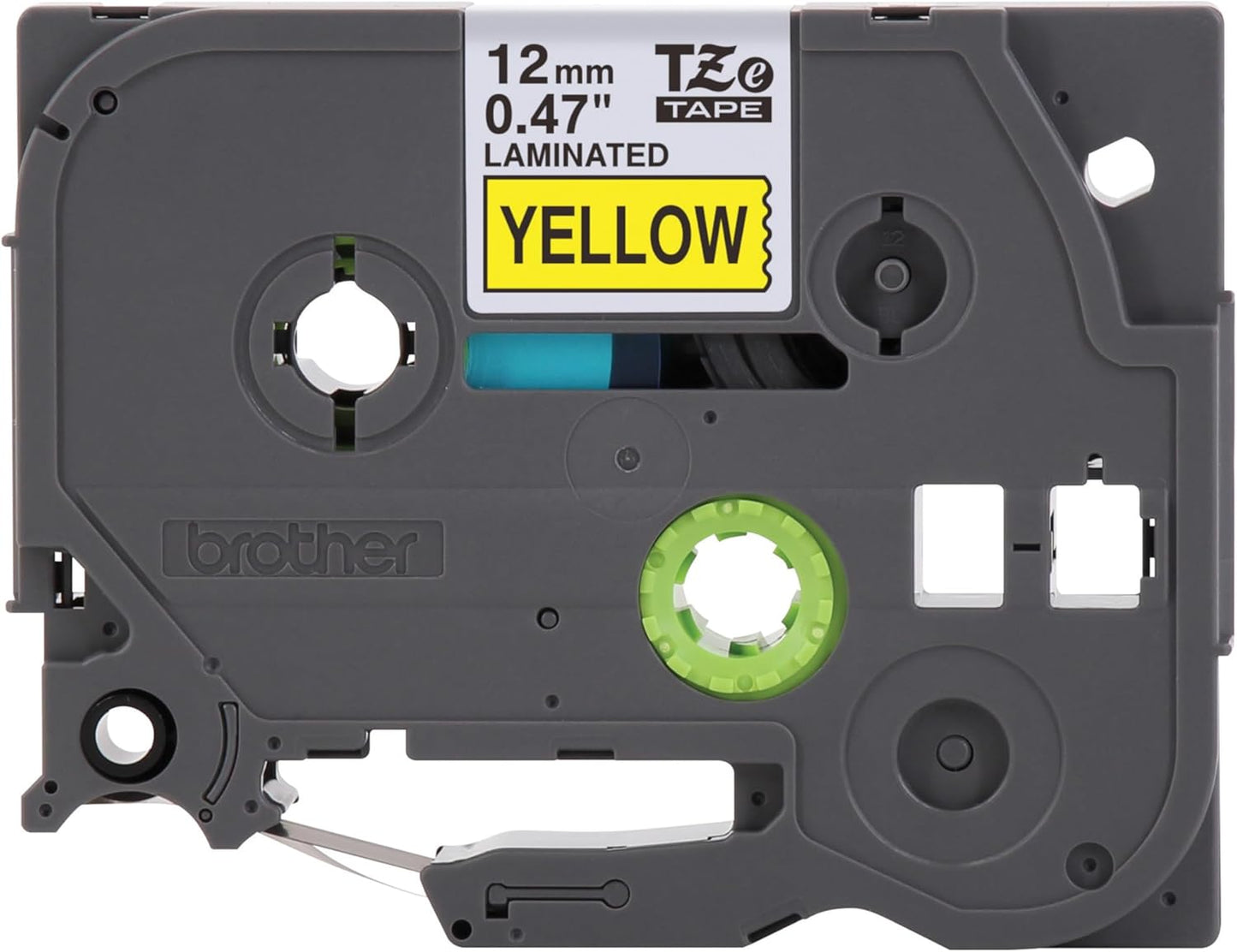 Brother Genuine P-Touch TZE-631 Tape, 1/2" (0.47") Standard Laminated P-Touch Tape, Black on Yellow, Laminated for Indoor or Outdoor Use, Water Resistant, 26.2 Feet (8M), Single-Pack