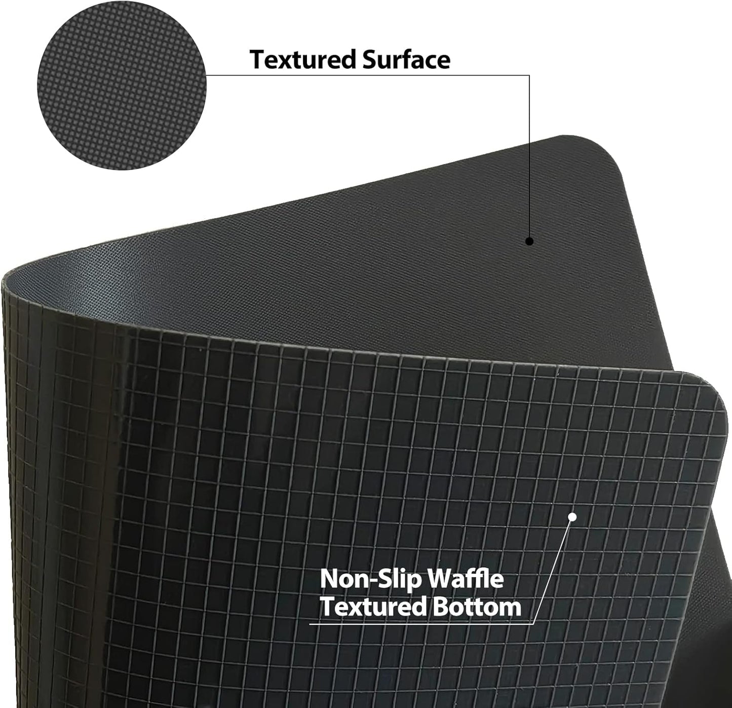 WK Small Flexible Plastic Cutting Boards for Kitchen Set of 5, Non Slip Cutting Mats for Meat, Mini Cutting Board Mats, BPA Free, Dishwasher Safe, 7.3x11.5"
