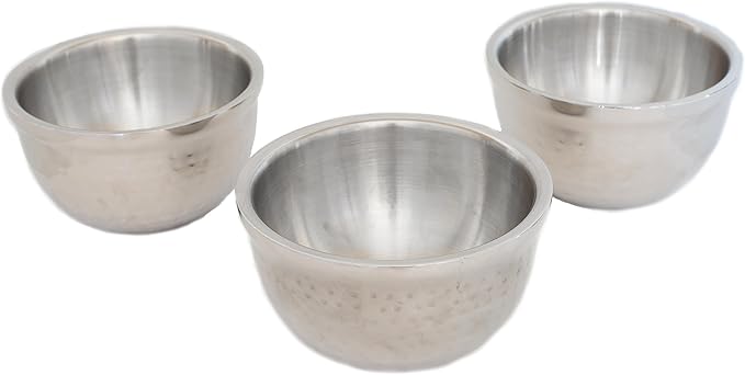 BirdRock Home Stainless Steel Appetizer Bowl Set - Includes 3 Bowls