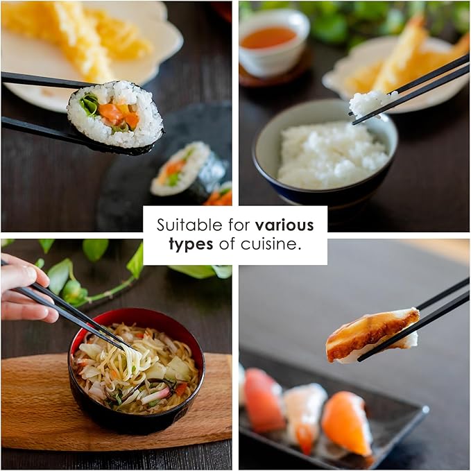 Himawaridou Hexagonal Resin Chopsticks, Lightweight and Easy to Use, Made in Japan, 9.1 in