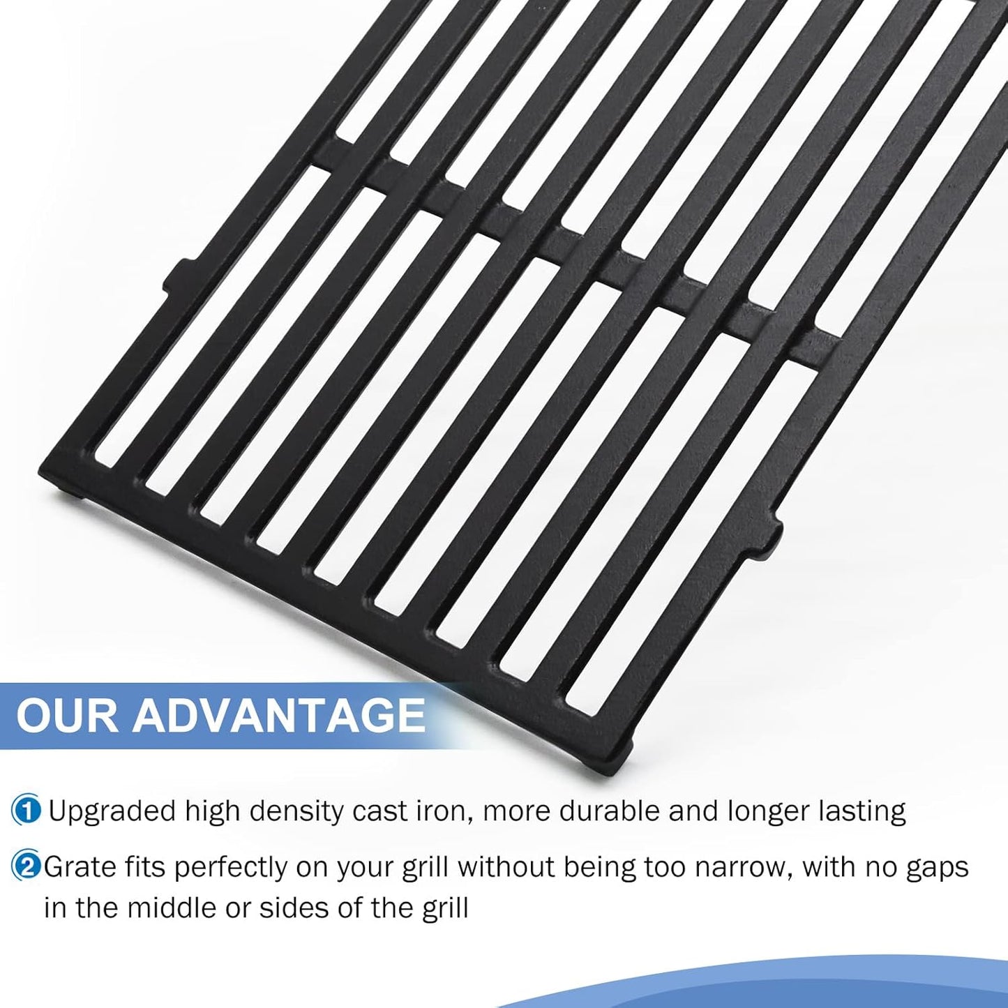 Criditpid Grill Replacement Parts for Weber Spirit I/II 200 with Front Control, 7635 Flavorizer Bars, 69785 Grill Burner Tubes & 7637 Grid Grates Kit for Weber Spirit E210, E220, S210, S220 Grills.