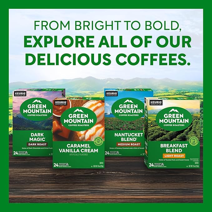Green Mountain Coffee Roasters Breakfast Blend Keurig Single-Serve K-Cup Pods, Light Roast Coffee, 32 Count