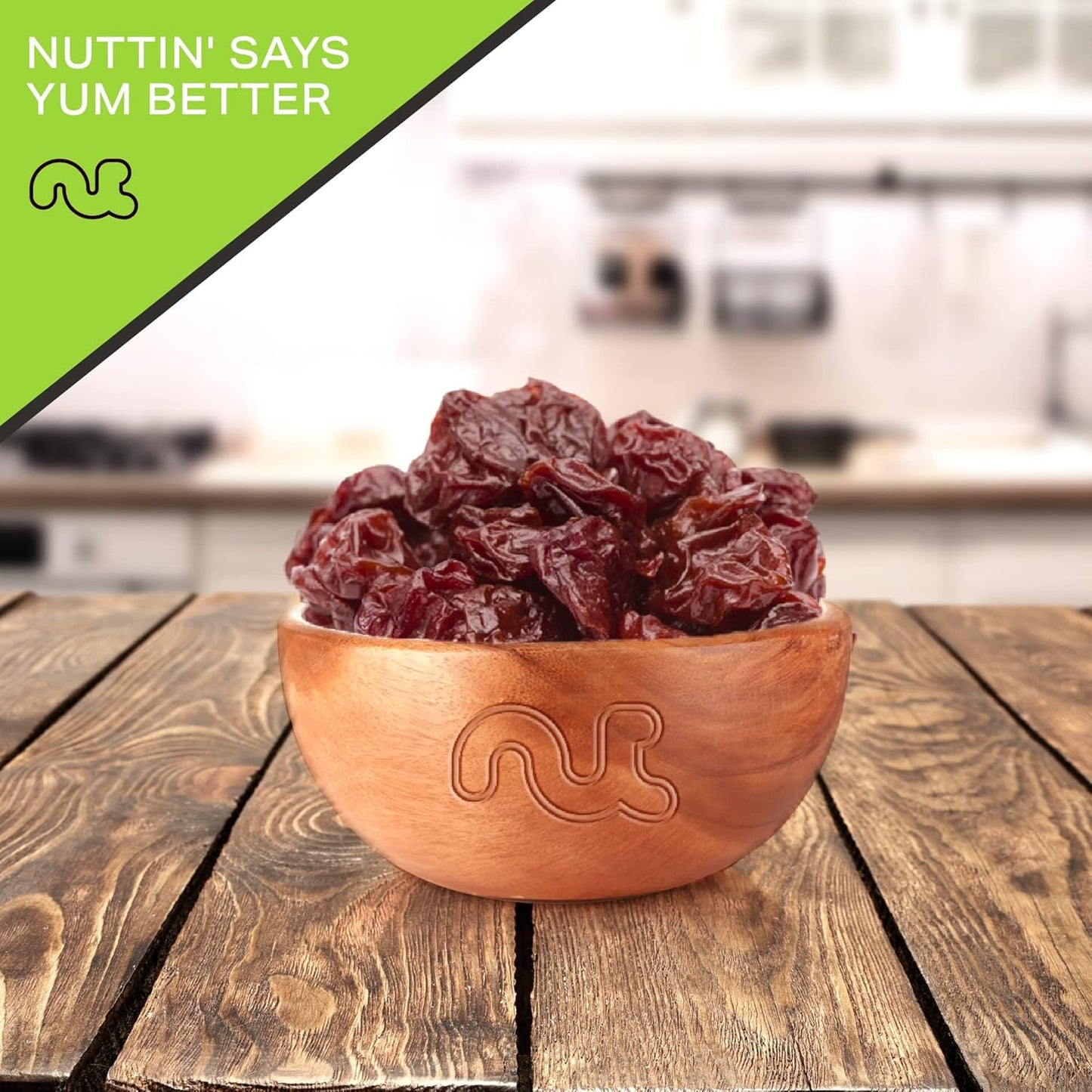 NUT CRAVINGS - Sun Dried Sour Tart Cherries, Lightly Sweetened (16oz, 1 LB) Bulk Dry Fruits Packed Fresh in Resealable Bag - Sweet Healthy Snack, Naturally Grown, Vegan, Kosher