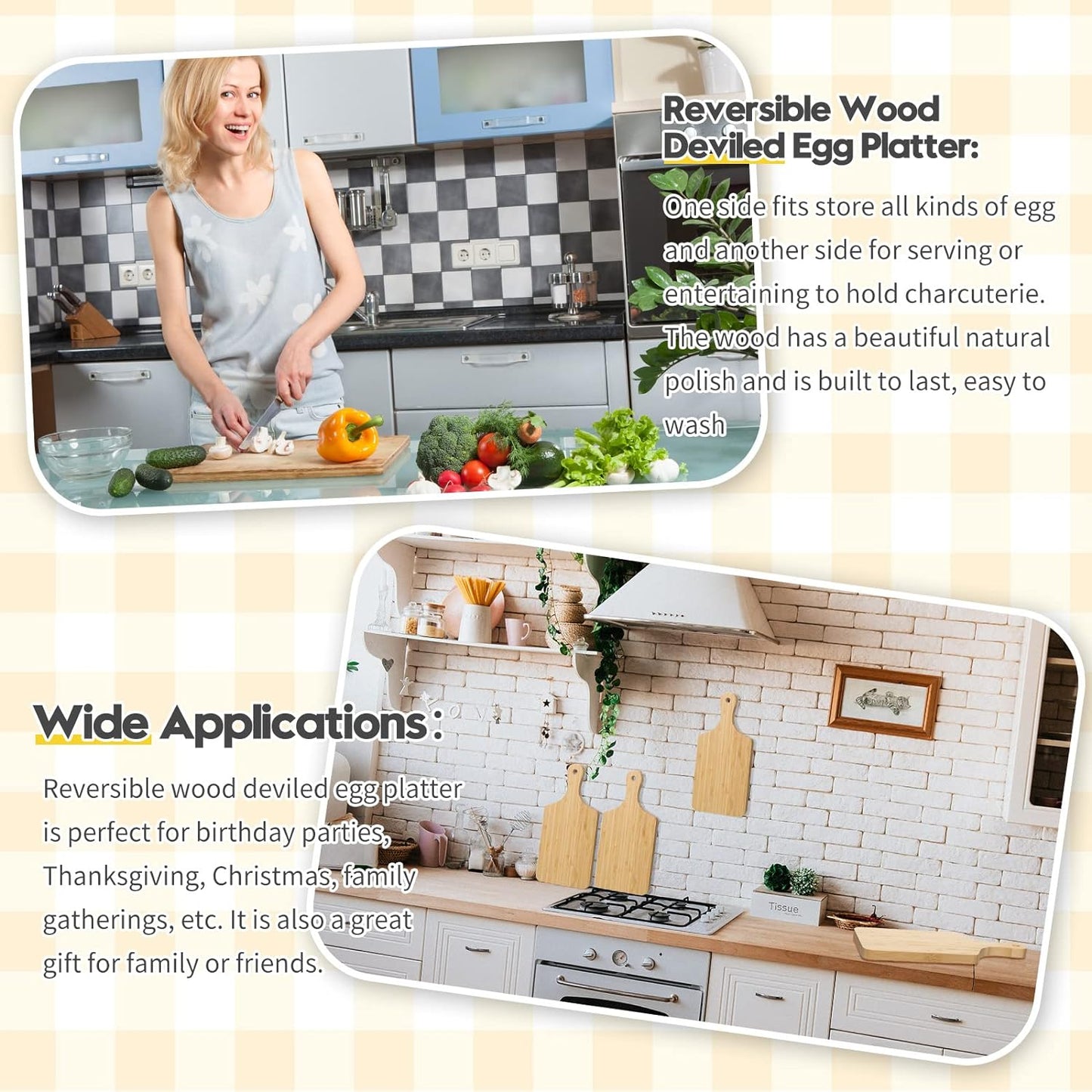 Lounsweer 6 Pcs Thicken Cutting Board Bulk Wood Board for Chopping Serving Charcuterie Material for Laser Engraving Mother' Day Wedding Housewarming Gift(Bamboo,11 x 5 Inches)