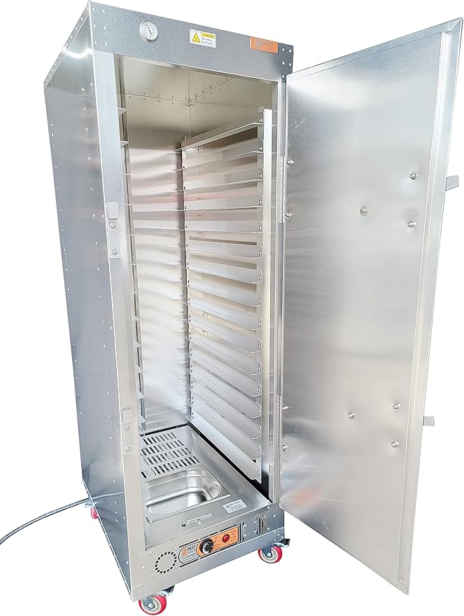 HeatMax 6 Foot Commercial Electric Food Warmer Holding Cabinet. Made in USA with Service and Support, Fits Full Size Sheet Pans, Churches, Schools, Catering, Fully Assembled, 120V Plug