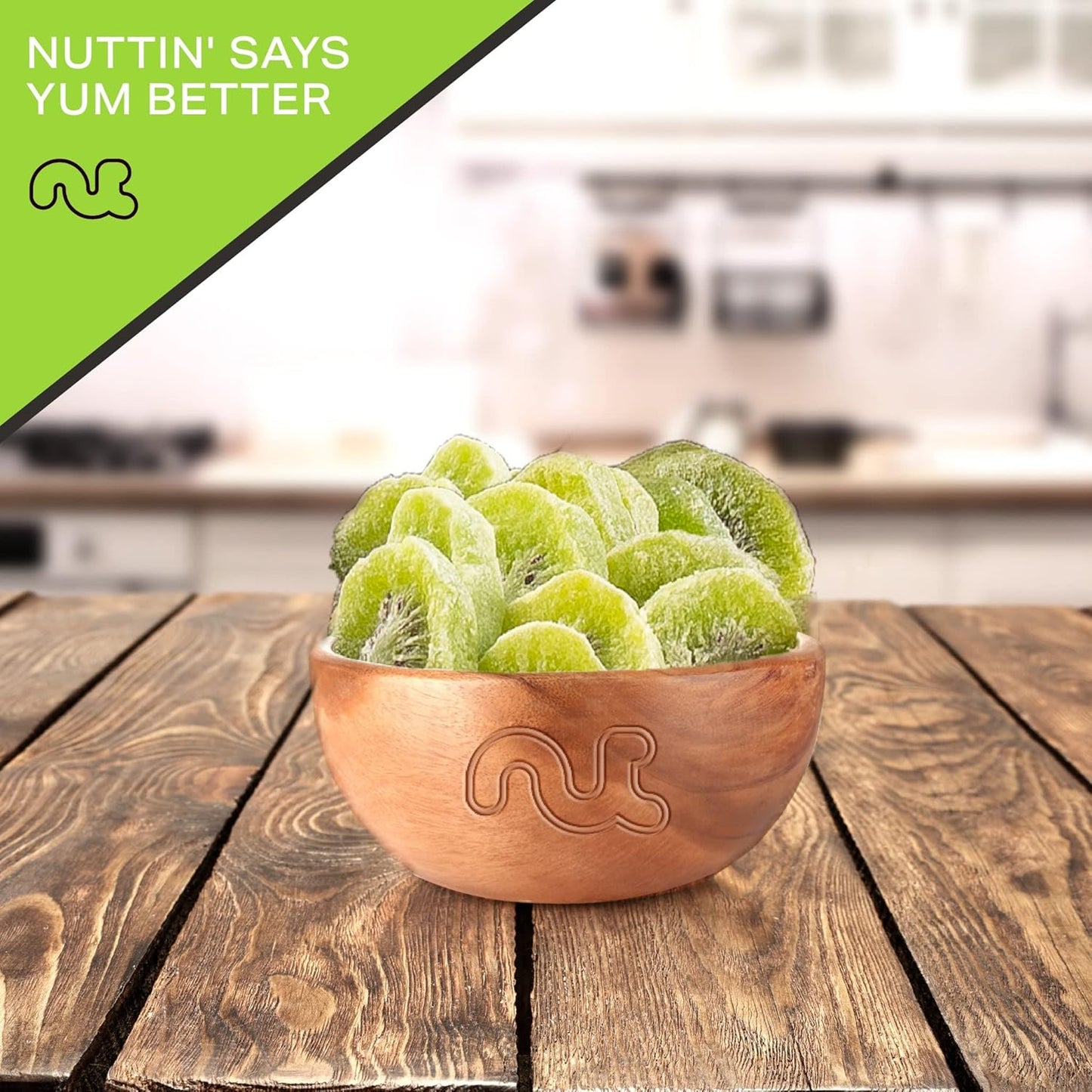 NUT CRAVINGS - Sun Dried Kiwi Slices, Lightly Sweetened (48oz, 3 LB, Bulk) Bulk Dry Fruits Packed Fresh in Resealable Bag - Sweet Healthy Snack, Naturally Grown, Vegan, Kosher