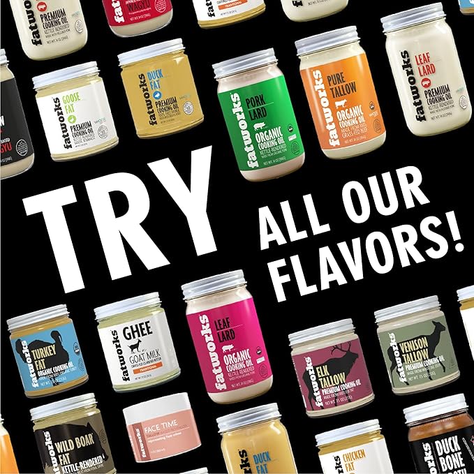 Fatworks Fine Filtered 100% Grass-Fed Goat Milk Ghee, Pasture Raised on Small Family U.S. Farm. KETO, PALEO, WHOLE 30 APPROVED, 7.5 oz.