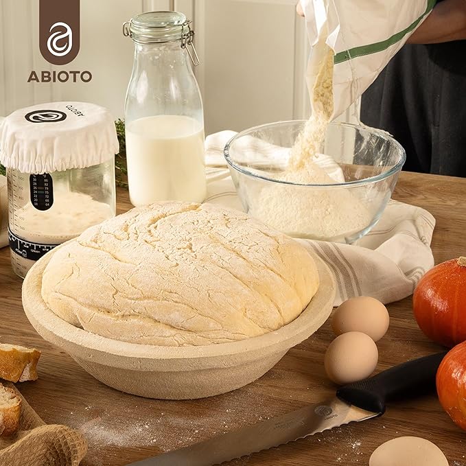 Wood Pulp Banneton Bread Proofing Basket – 13" Oval 2.2LB Brotform, Smooth Surface– Non-Stick Natural Wood Pulp Pressed for Durability– Made in Germany Proofing Baskets for Sourdough Bread Baking