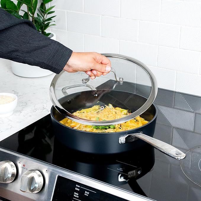 Alva Maestro 9-Piece Ceramic Cookware Set – Nonstick & No PTFE, PFOA, PFAS for Safe, Healthy Cooking – Oven & Induction Safe for Fast Even Heat, Effortless Cleanup, Durable Designed to Last