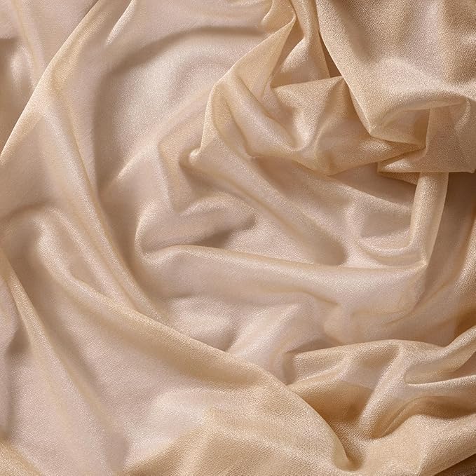 Socomi Nude Gauze Table Runner Chiffon Like Wedding Table Runner 120 inches Long Boho Rustic for Bridal Shower Decorations Baby Shower
