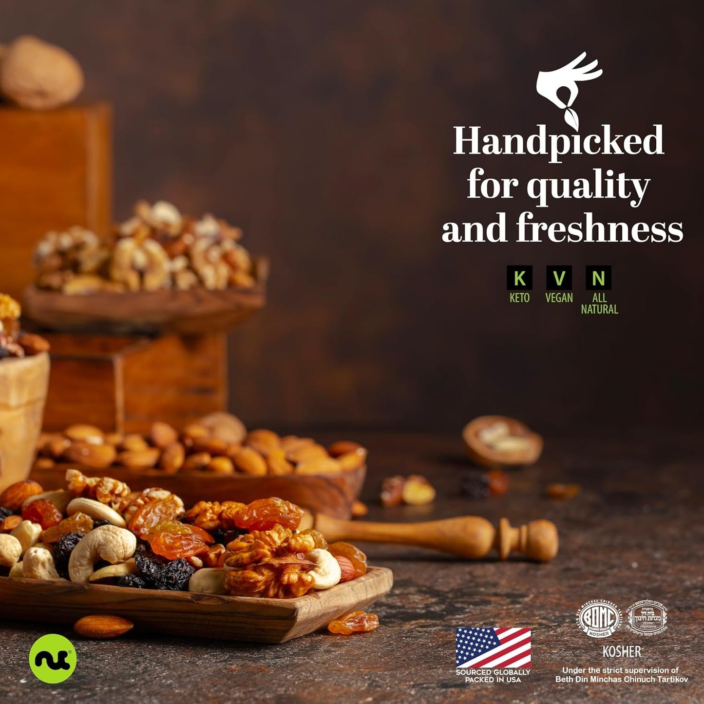 NUT CRAVINGS - Sun Dried Jumbo Medjool Dates, No Sugar Added (16oz, 1 LB) Bulk Dry Fruits Packed Fresh in Resealable Bag - Sweet Healthy Snack, Naturally Grown, Vegan, Kosher