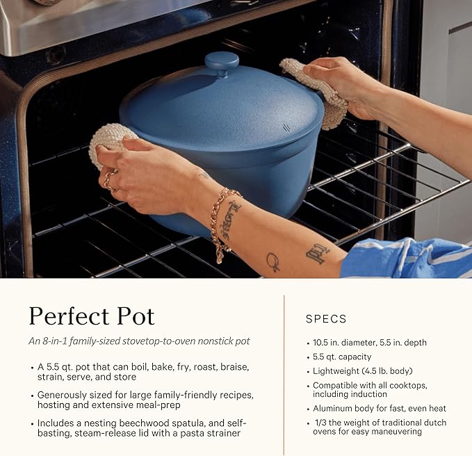Our Place Cookware Set - 13-Piece Kit Including the Always Pan, Perfect Pot and Spatulas | Multifunctional, Toxin-Free Nonstick | Heat Safe up to 450°F | Oven, Stove, Induction Compatible | Steam