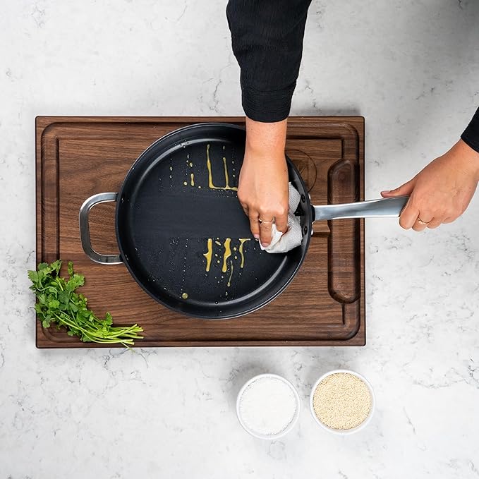 Alva Maestro 6-Piece Ceramic Cookware Set – Nonstick & No PTFE, PFOA, PFAS for Safe, Healthy Cooking – Oven & Induction Safe for Fast Even Heat, Effortless Cleanup, Durable Designed to Last