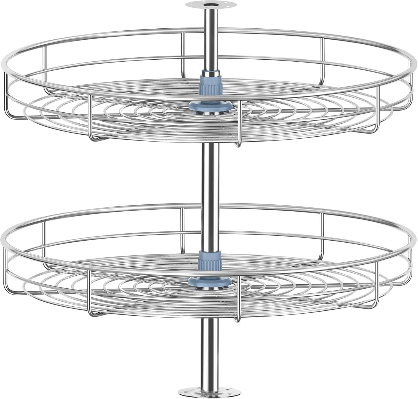 21 1/4" Lazy Susan Turntable for Cabinet, Full Circle Corner Cabinet Lazy Susan Replacement Shelves Rotating Rack for Corner Base, Fits Cabinets Over 23"