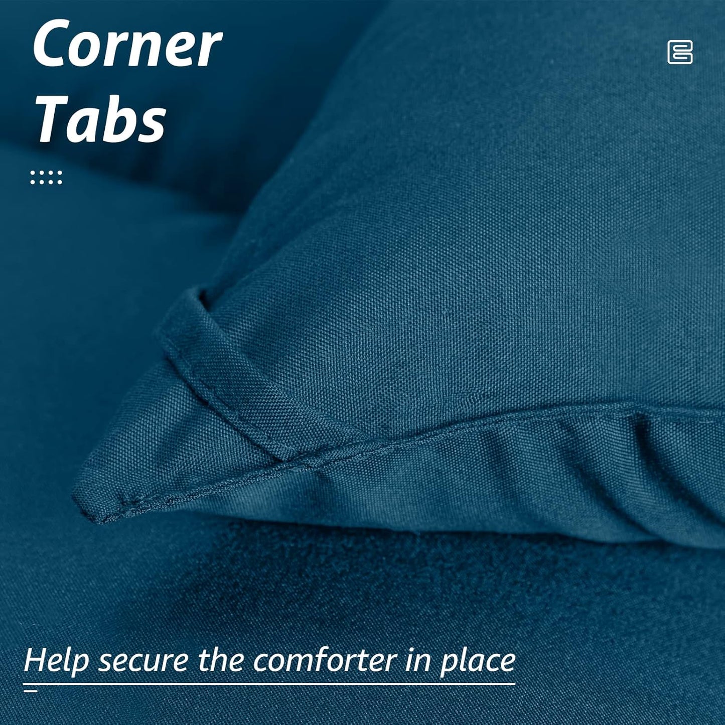 HYLEORY All Season King Size Bed Comforter - Cooling Down Alternative Quilted Duvet Insert with Corner Tabs - Winter Warm - Machine Washable - Teal