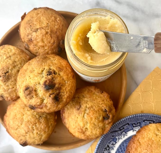 Spring Sunrise Organic Brown Ghee - Grass Fed Clarified Butter - Keto & Paleo Friendly, Lactose & Gluten Free Cooking Oil with High Smoke Point - 8 oz Jar