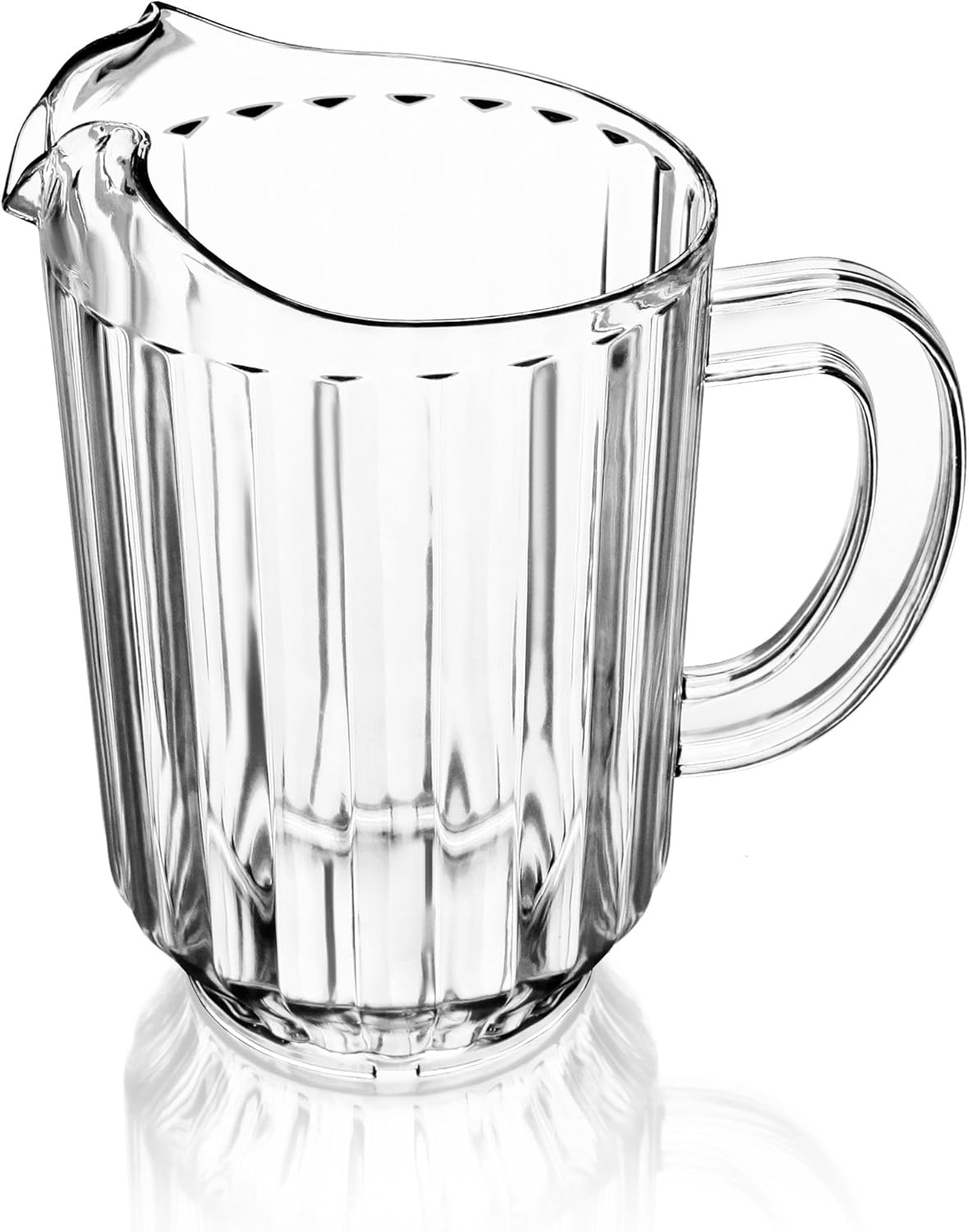 New Star Foodservice Resturant-Grade Polycarbonate Plastic Water Pitcher (Water Pitcher (Clear), 60 oz (Set of 12))