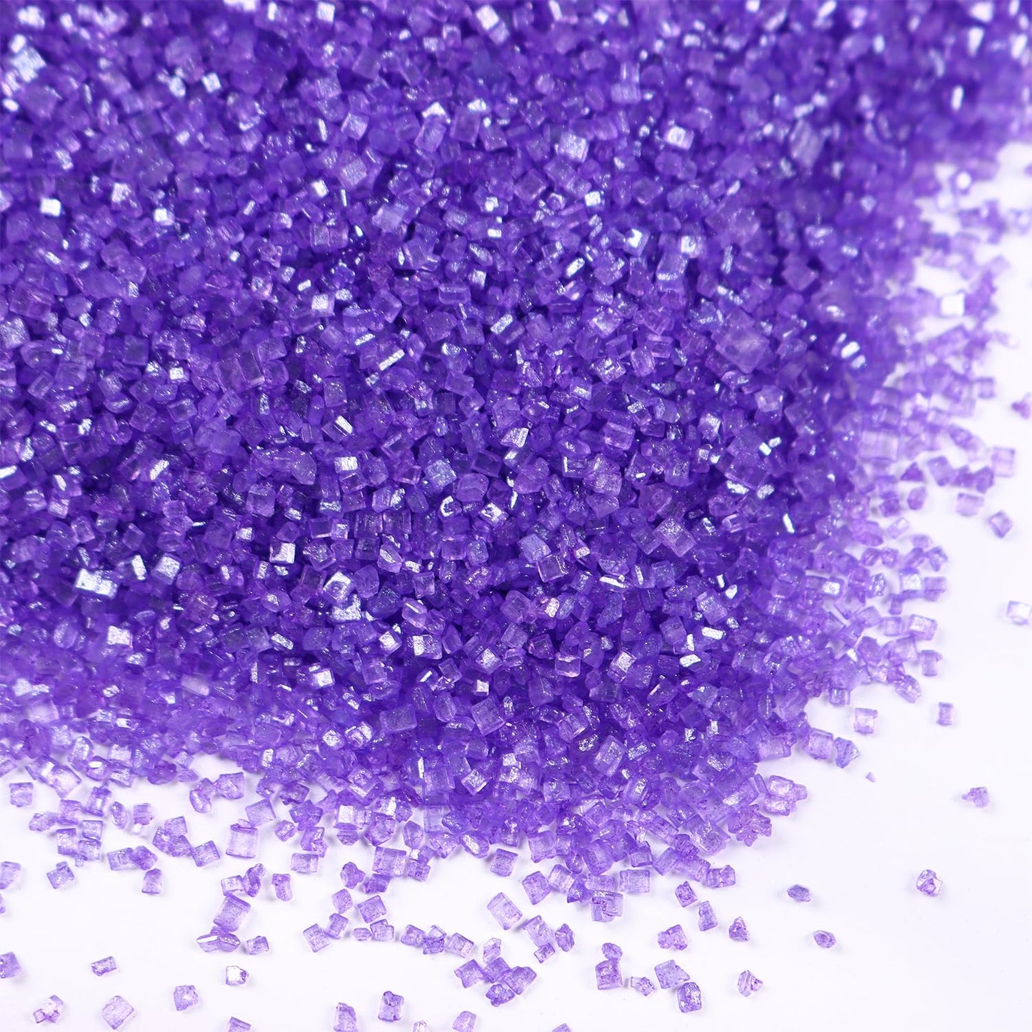Purple Sanding Sugar for Baking Edible Sparkling Sugar Sprinkles Coarse Sugar Crystals for Valentine Cake Decoration Cookie Cupcake Topper Ice Cream Topping Supplies 150g/5.3oz