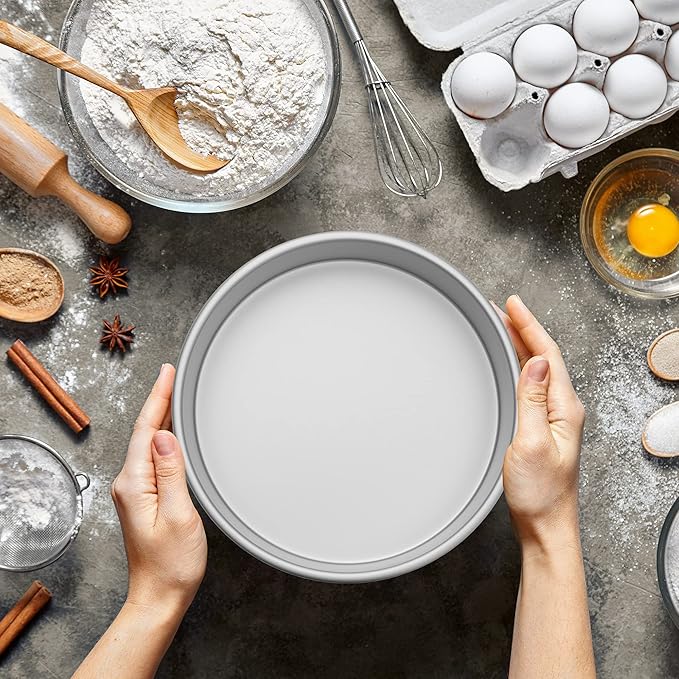 LAST CONFECTION 6" x 2" Aluminum Round Cake Pan - Professional Bakeware