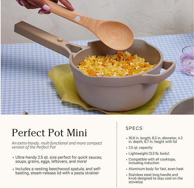 Our Place Cookware Set - Complete 13-Piece Set Including Always Pan 2.0, Mini Always Pan, Perfect Pot, and Mini Perfect Pot | Multifunctional, Toxin-Free Nonstick | Replaces 36 Pieces | Blue Salt