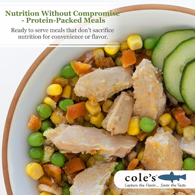COLE’S - Patagonian Smoked Salmon Fillet with Vegetables| Ready to Eat Meal | 5.6 oz Canned & Hand-Packed | 19g Protein | High in Vitamin D | 6 Pack