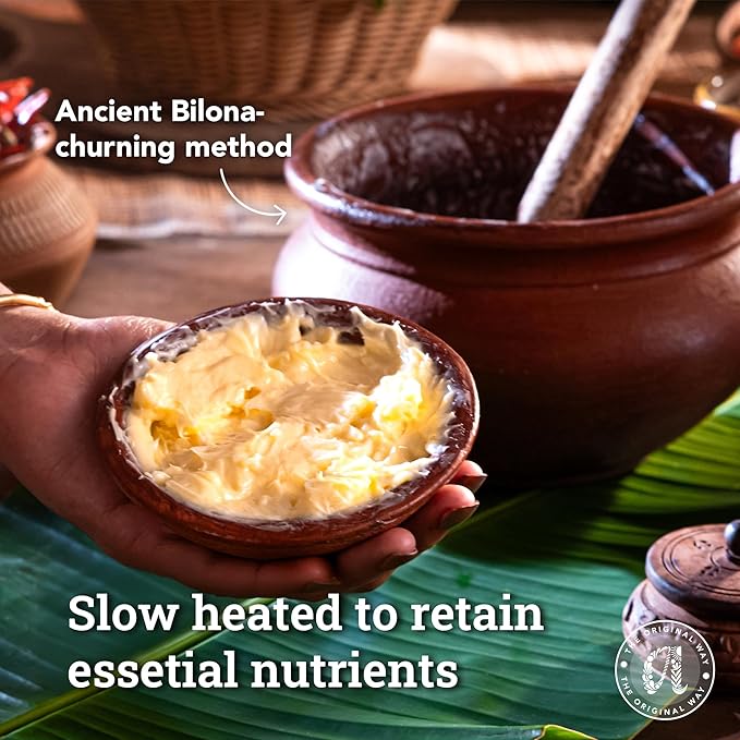 Anveshan A2 Gir Cow Ghee 500ML | Grass-Fed | Pasture-Raised | Gut Friendly | Keto Friendly | High Smoke Point | Sustainably Sourced | Casein Free | Clarified Butter