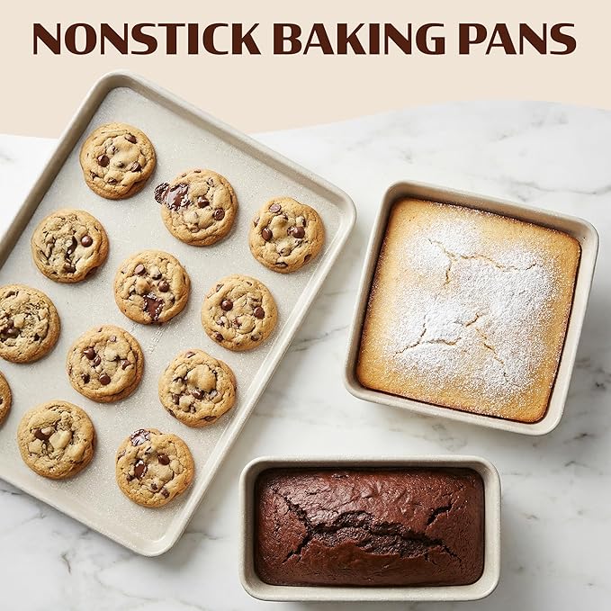 Granitestone 20 Pc Ceramic Cookware Set Nonstick, Complete Pots and Pans Set Non Stick for Kitchen with 5 Pc Bakeware Set, Deep Frying Pan Set, & Steamer, Non Toxic PFOA Free, Oven & Dishwasher Safe