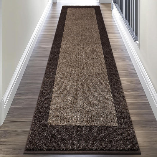 Machine Washable Kitchen Rug 24" x 96", Non Slip Kitchen Mat for Floor, Absorbent Entrance Runner Rug for Bedroom, Hallway, Bathroom, Door (Roll Packing)