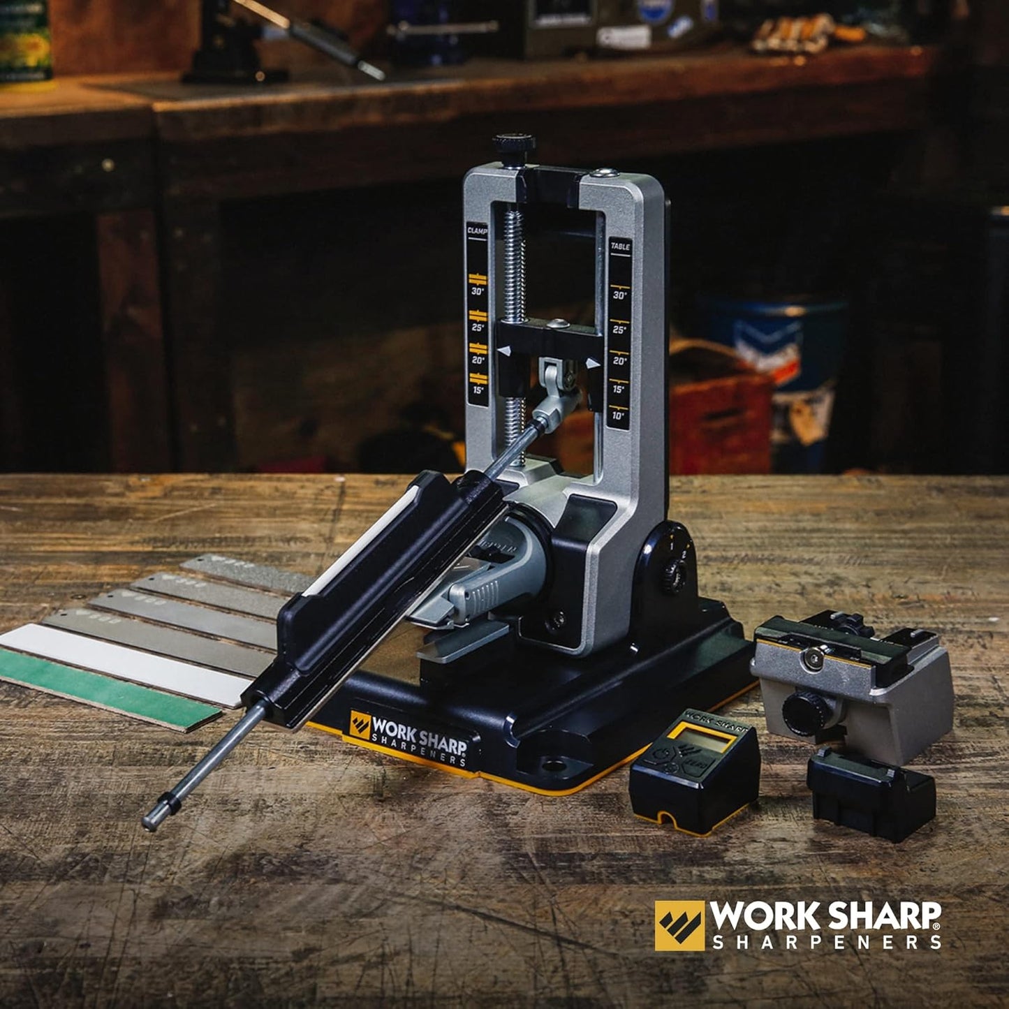 Work Sharp Professional Precision Adjust Knife Sharpener - Adjustable Knife Sharpening Kit for Pocket, Hunting, Kitchen, Serrated Knives