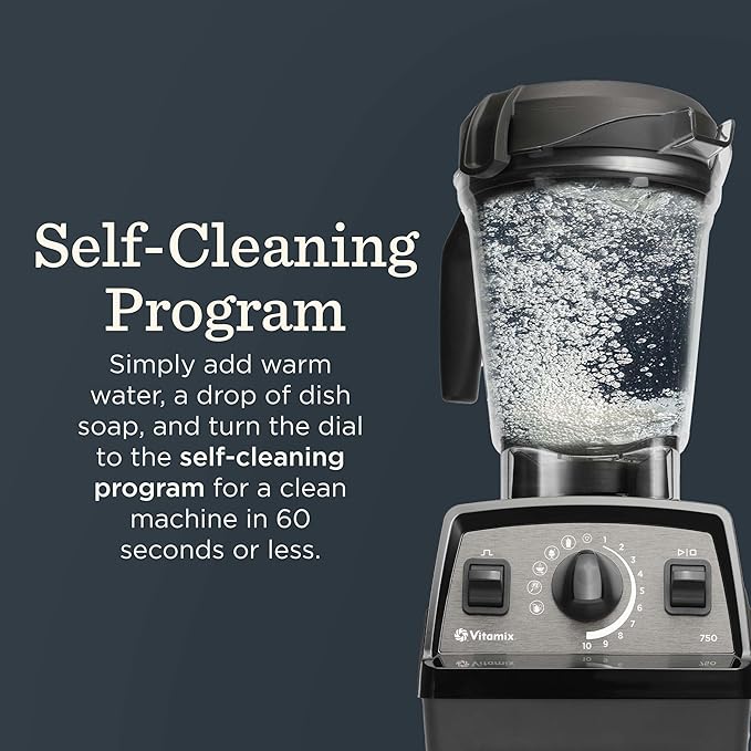 Vitamix Propel Series 750 Blender with Four Blending Programs, Self-Cleaning Program, Professional-Grade Blender for Smoothies, Soups and More, Stainless-Steel Blades, 64 Oz Container, White
