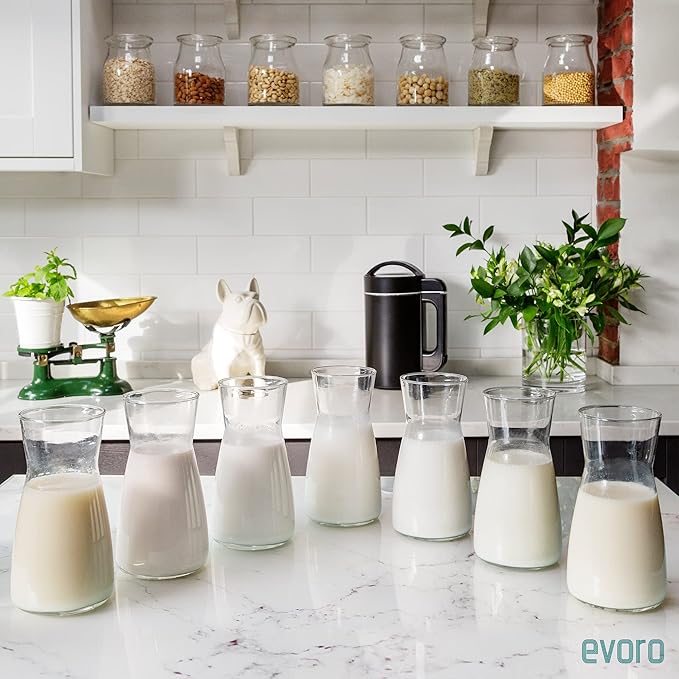 Nut Milk Maker Machine • 40oz • Make Delicious and Healthy Plant Milks In Minutes With Press Of A Button • Oat, Almond, Soy, Coconut, Cashew, Macadamia, Hemp and more • 6-in-1 Multi-Functional (also