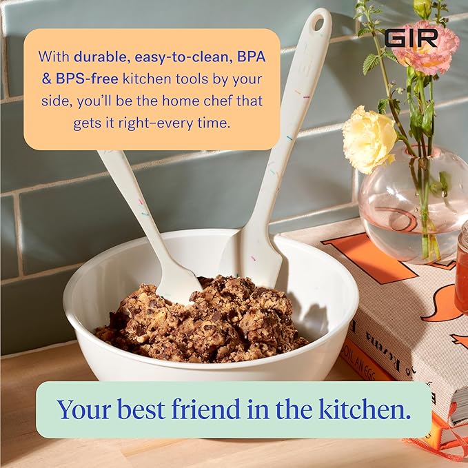 GIR: Get It Right Silicone Kitchen Spatula - Non-toxic Cooking Utensils for Nonstick Cookware, Cooking and Baking, Ultimate - 11IN - Black