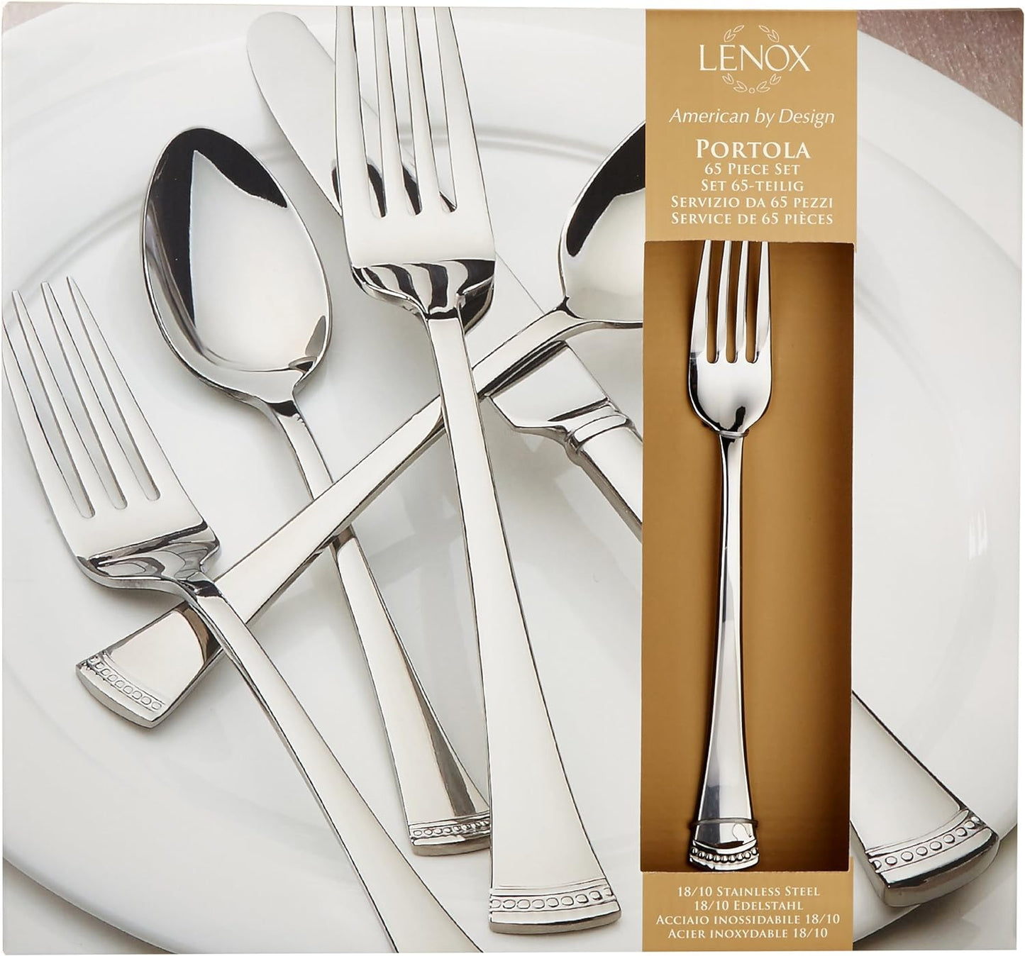 Lenox 815486 Portola 65-Piece Flatware Set