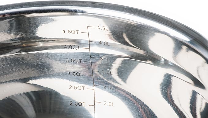 Stainless Steel Mixing Bowls with Lids and Non Slip Bases (Set of 3, Blue)