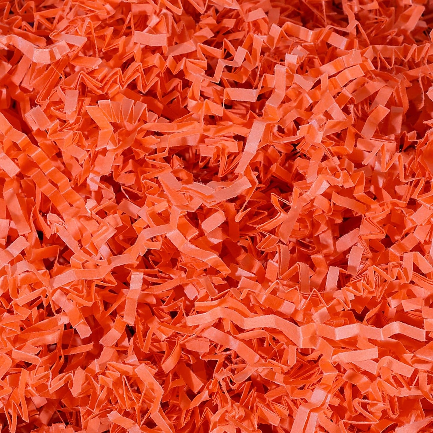 MagicWater Crinkle Cut Paper for Gift Baskets - 2LB - Orange - Perfect for Shredded Paper Filler, Basket Filler, Gift Boxes, Bridesmaid Gifts, Halloween Stuffers & More – Ideal for All Occasions