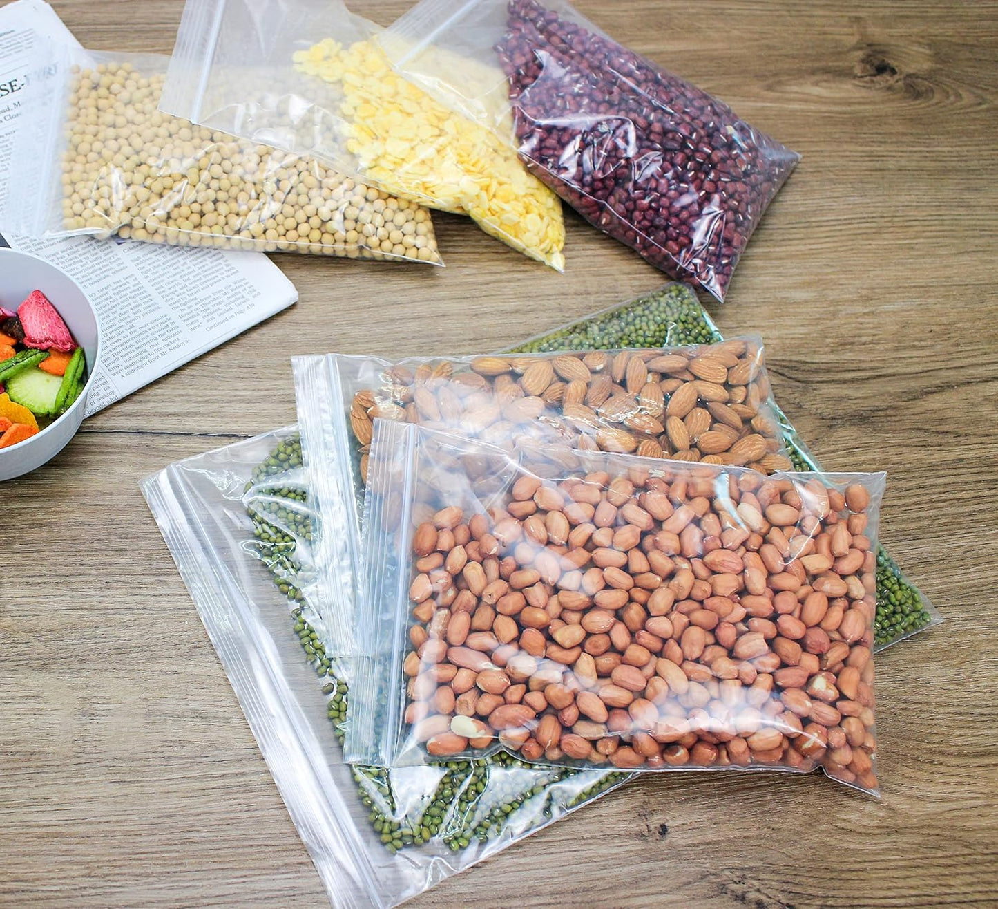 6" X 9" (1000 Bags) 2 Mil Clear Reclosable Zip Plastic Poly Bags with Resealable Lock Seal Zipper