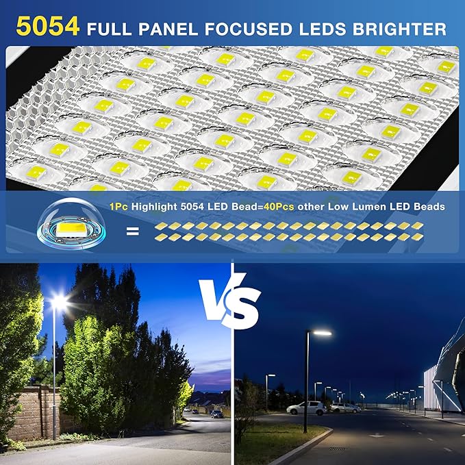 10000W Solar Street Light, Super Bright LED Beads Solar Lights Outdoor Waterproof IP66, Parking Lot Light Commercial Dusk to Dawn,Flood Light with Remote Control for Yard, Driveway(2Pack)